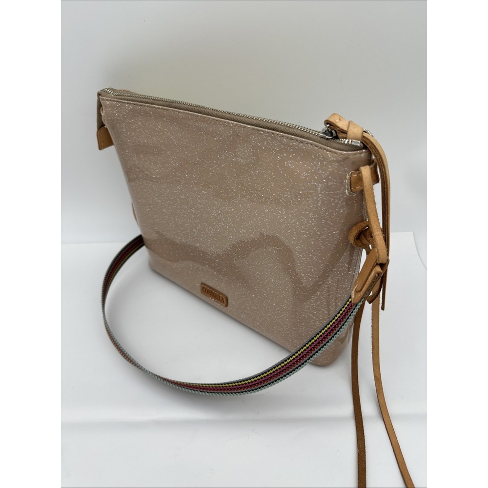 Consuela Veronica Downtown Zebra Embroidered glitter Crossbody Bag Purse - Picture 6 of 6